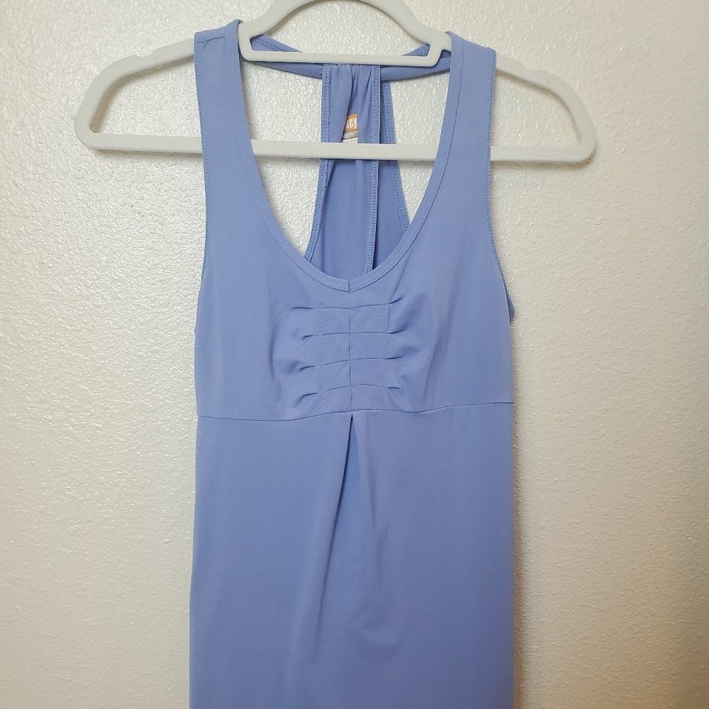 Lucy Athletic Tank Top Women’s size XS Lavender Purple Ruched Strappy